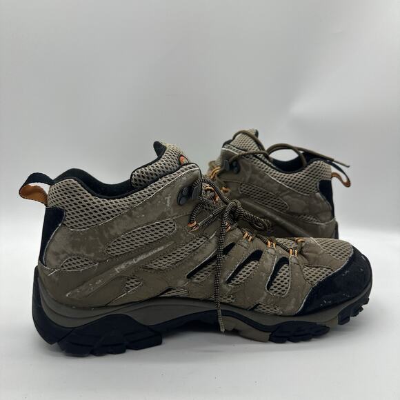 Mens Size 14 Merrell Moab Mid Gore Tex Dark Tan Men J87311W Boots Lace Up - Picture 6 of 9